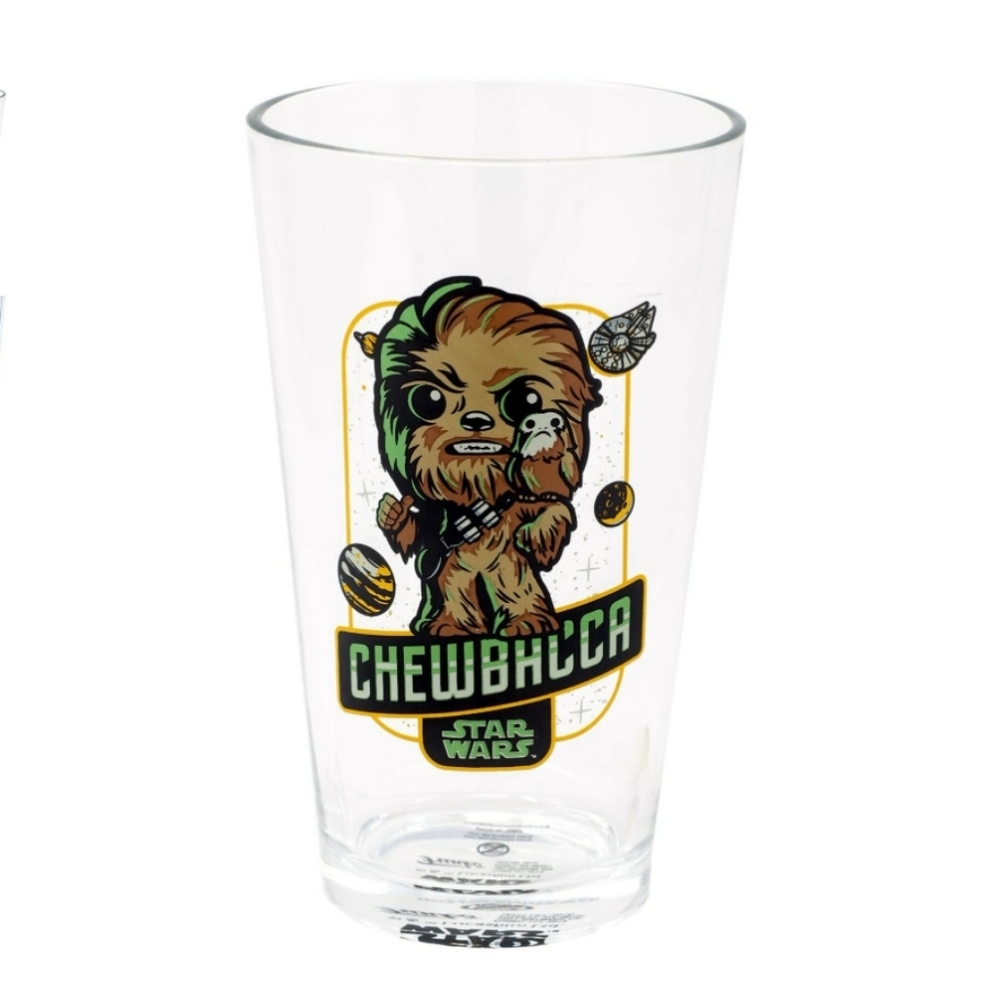 Funko Star Wars Chewbacca Exclusive Pint Glass Wookie Theme NIB